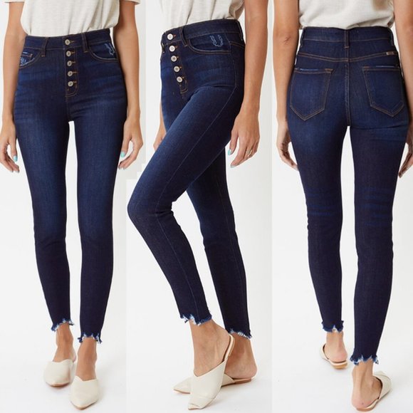 KanCan Denim - Terri Ultra High Rise Button Fly Super Skinny Jean